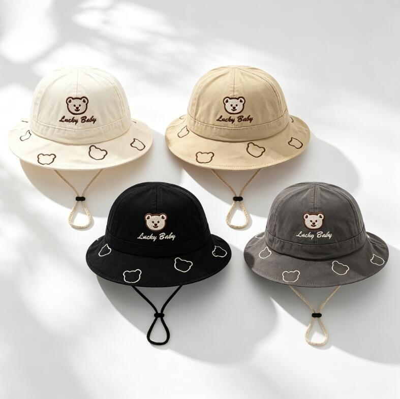 2026 Cute Cartoon Bear Baby Bu - đánh giá và giá Kids Outdoor Hat