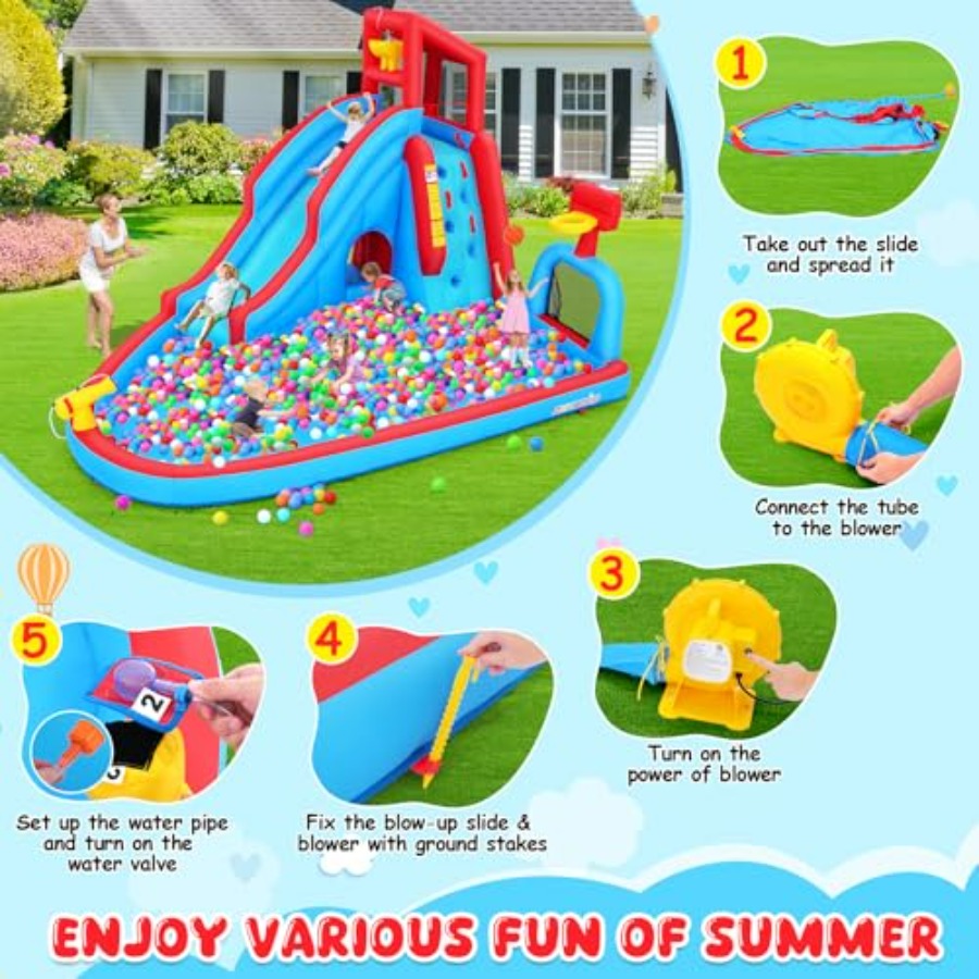 Backyard outdoor water slide i - đánh giá và giá Kids Outdoor Climbing Wall