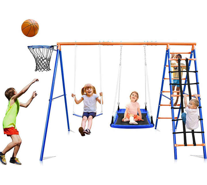 3-in-1 Kids Swing Slide Climbi - đánh giá và giá Kids Outdoor Treehouse