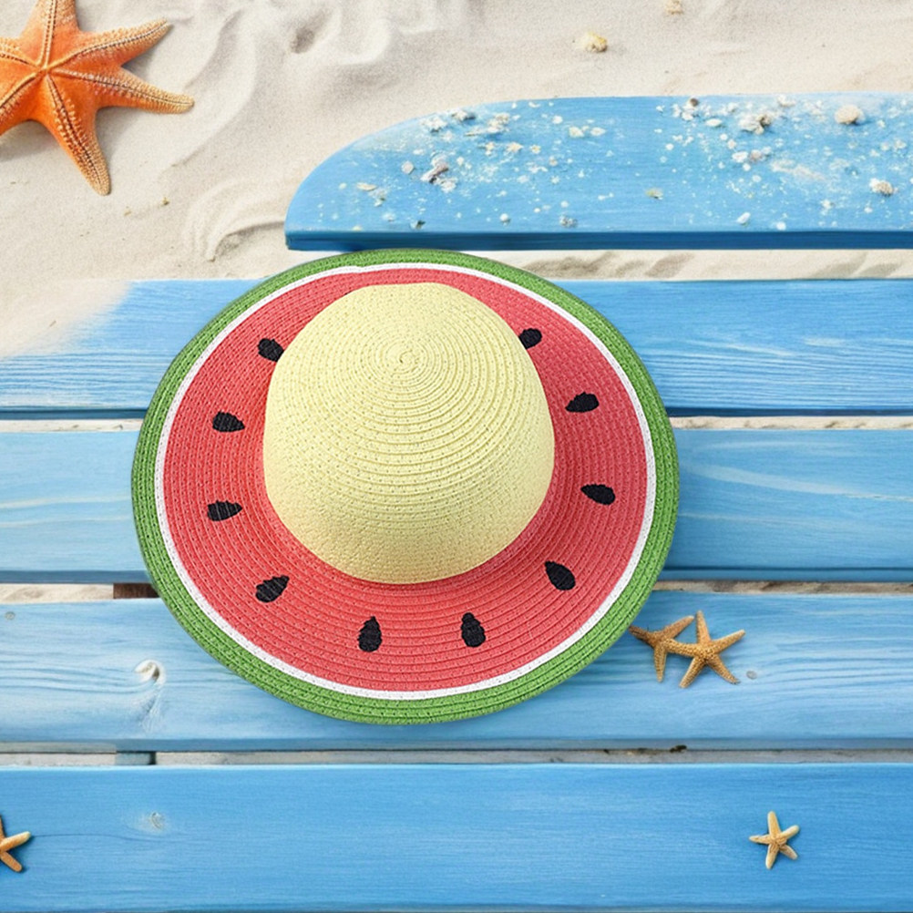 Girls Watermelon Straw Hat Sum - đánh giá và giá Kids Outdoor Hat