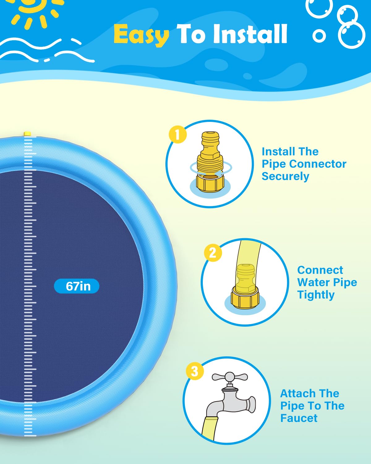 Dog Splash Pad Thick Sprinkler - đánh giá và giá Kids Outdoor Lounge
