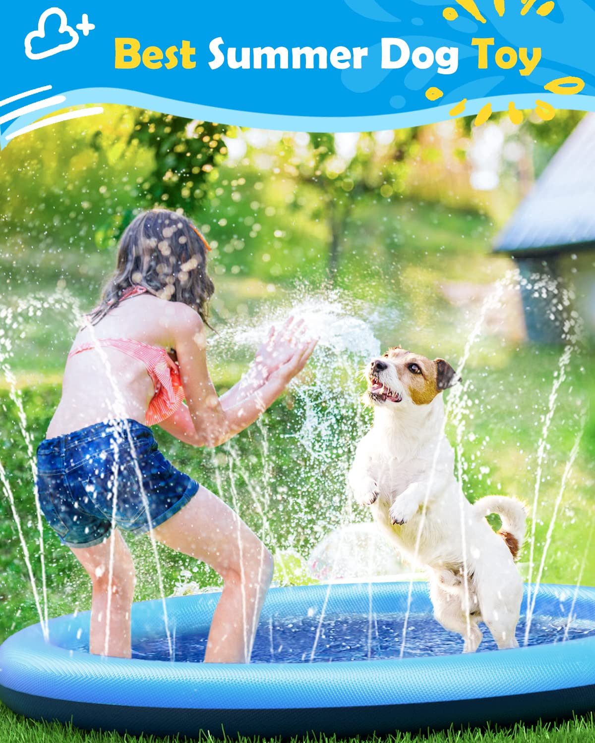 Dog Splash Pad Thick Sprinkler - đánh giá và giá Kids Outdoor Lounge