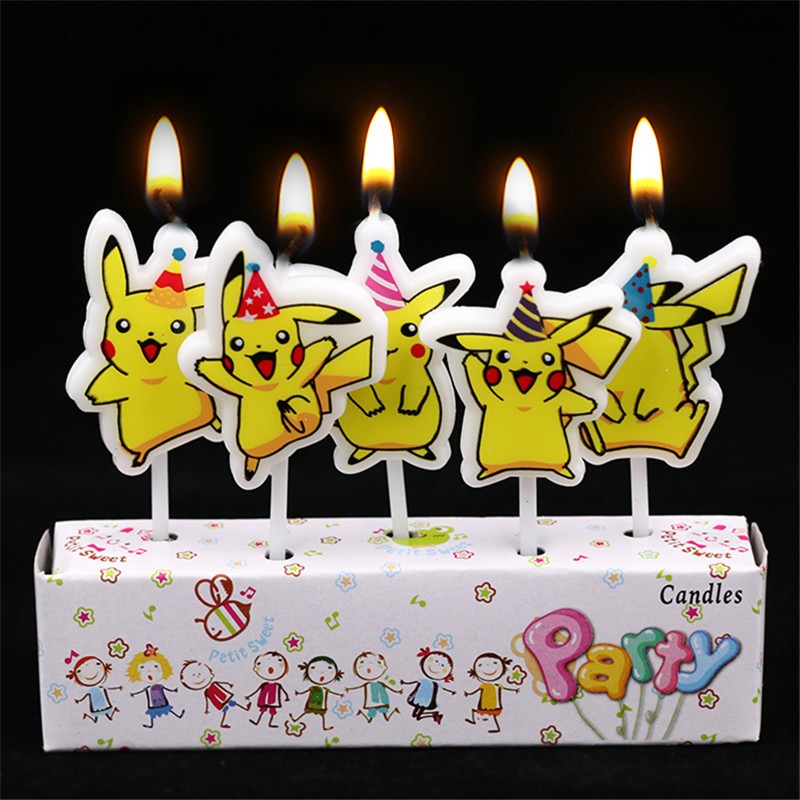5pcs/lot Pokemon Birthday Cake - đánh giá và giá Kids Outdoor Kitchen Accessories