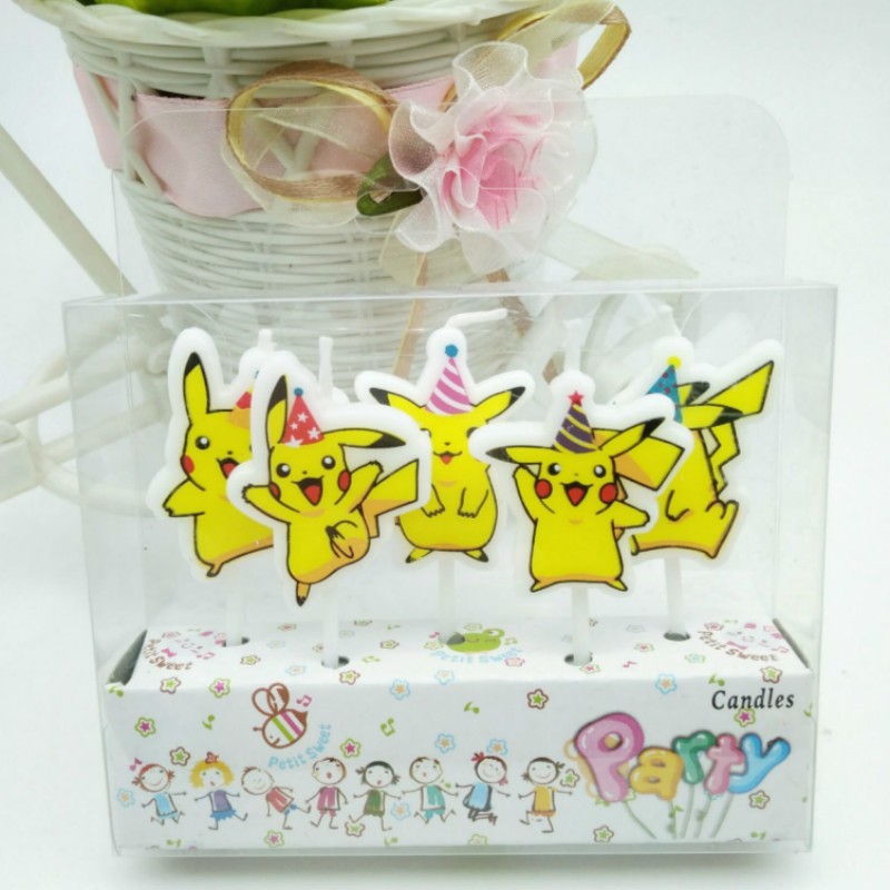 5pcs/lot Pokemon Birthday Cake - đánh giá và giá Kids Outdoor Kitchen Accessories