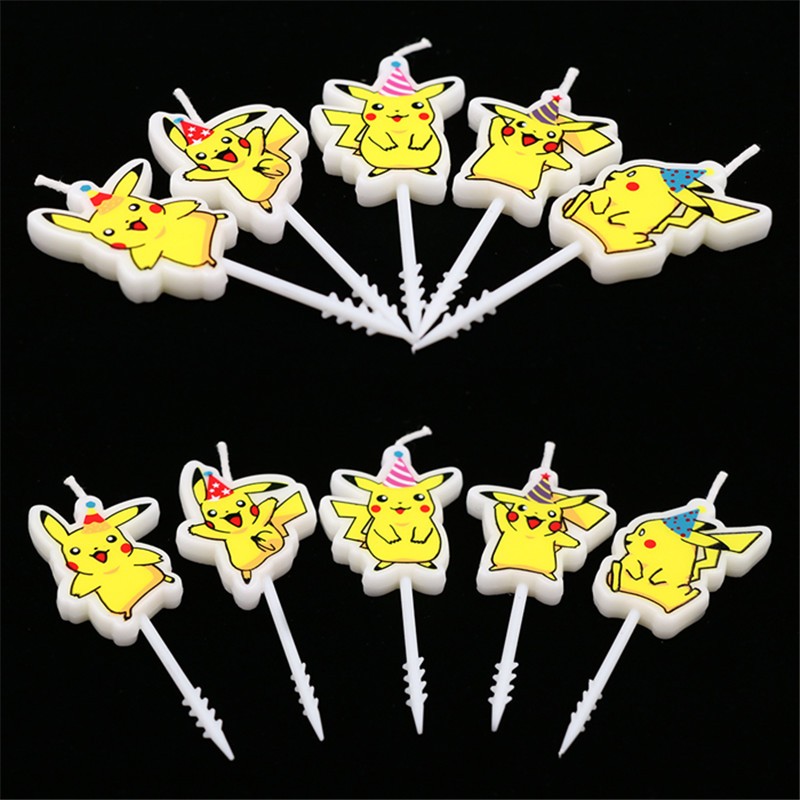 5pcs/lot Pokemon Birthday Cake - đánh giá và giá Kids Outdoor Kitchen Accessories
