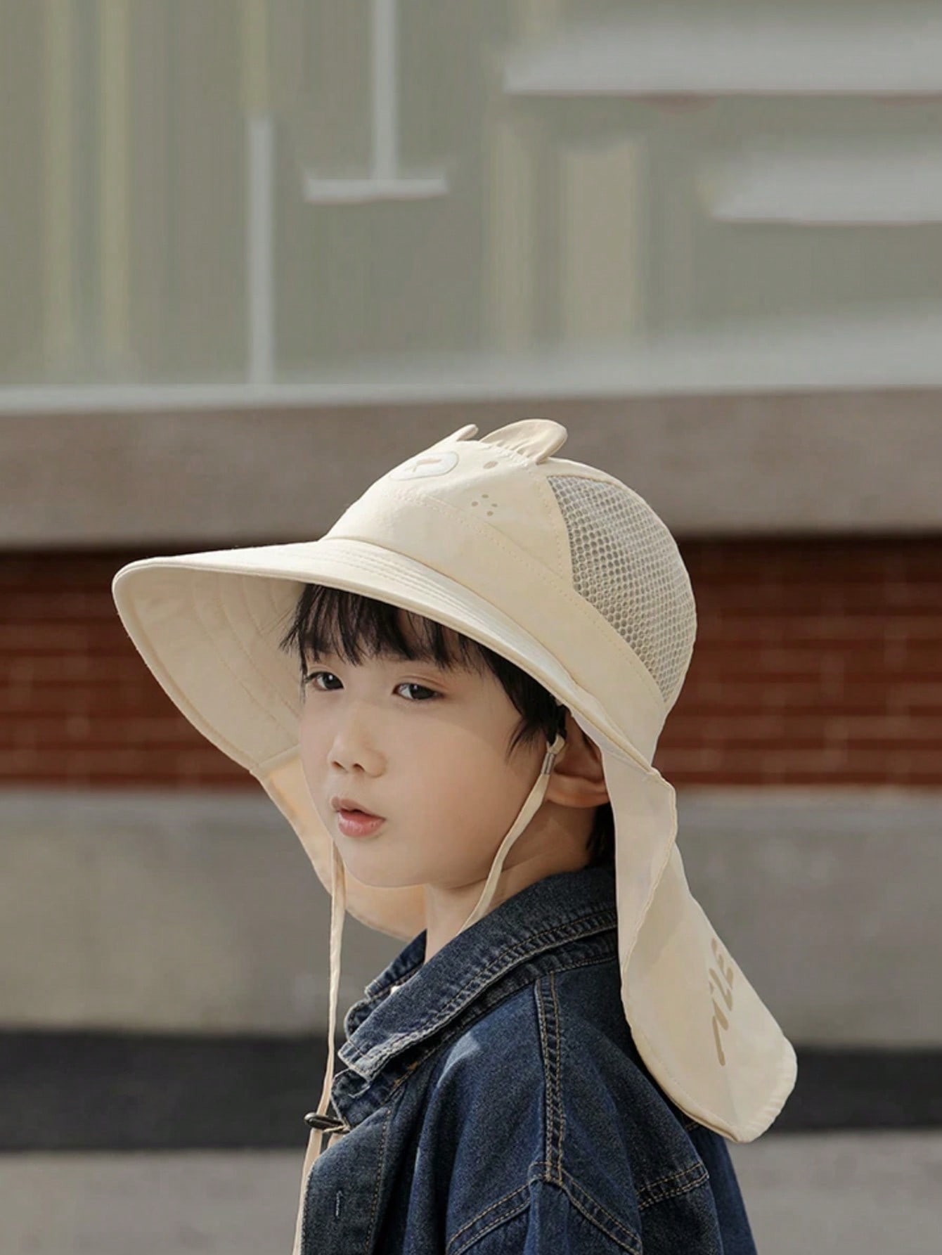 1pcs Kids Cartoon Bear Bucket  - đánh giá và giá Kids Outdoor Hat