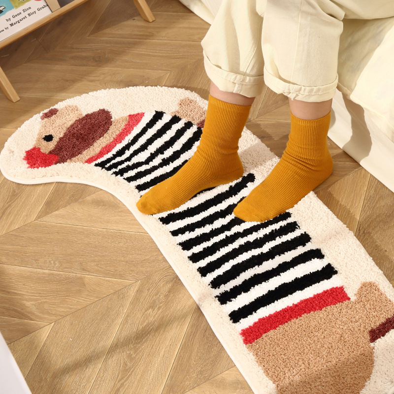 Adorable Puppy Bedside Rug Plu - đánh giá và giá Kids Outdoor Floor Cushions