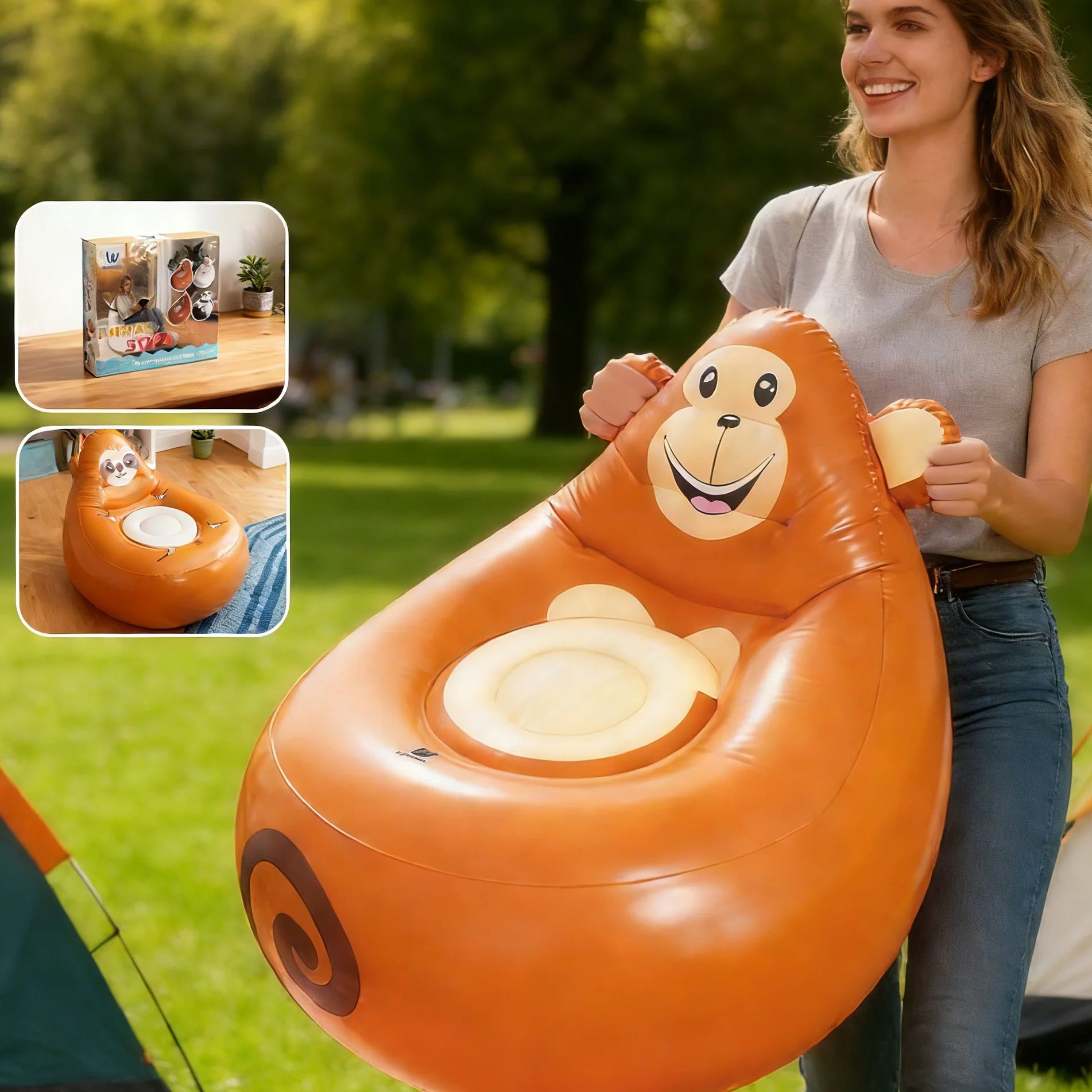 Inflatable Lazy Sofa Kids Cart - đánh giá và giá Kids Outdoor Lounge