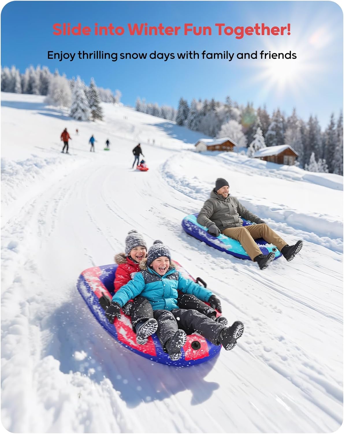 QPAU Inflatable PVC Snow Sled  - đánh giá và giá Outdoor Toys For Kids
