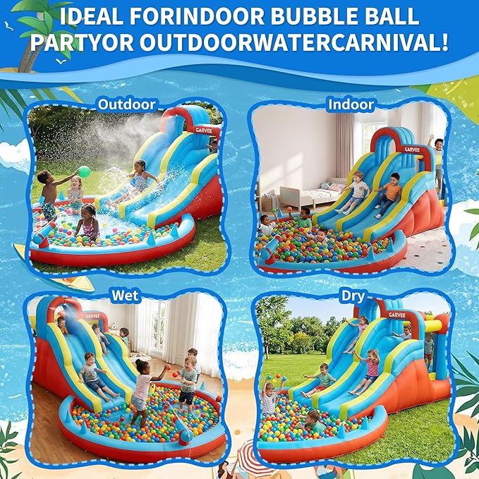 All-Season 8-in-1 Inflatable W - đánh giá và giá Kids Outdoor Climbing Wall