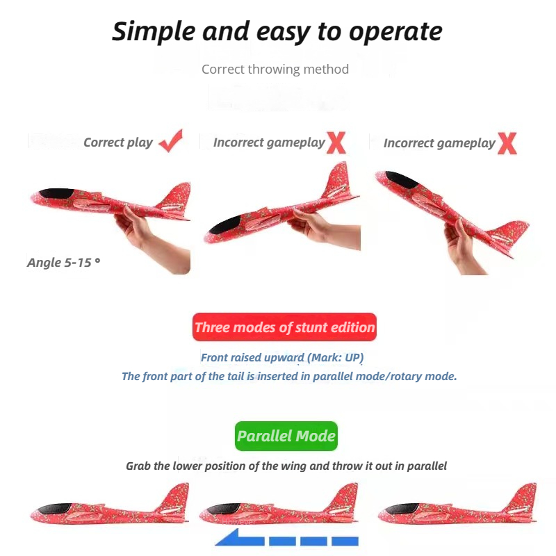 48cm Large Foam Airplane Child - đánh giá và giá Kids Outdoor Activities