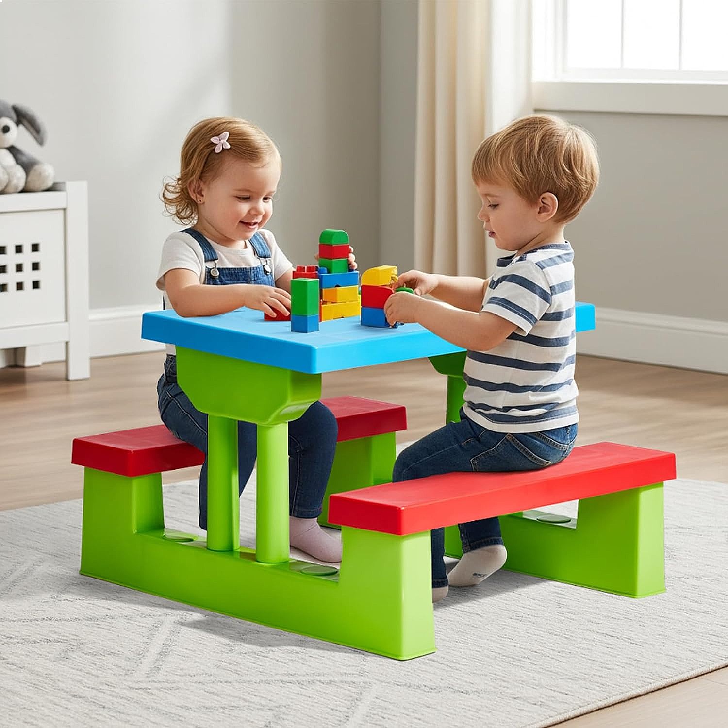 JOYMOR Kids Picnic Table with  - đánh giá và giá Kids Outdoor Bench Table