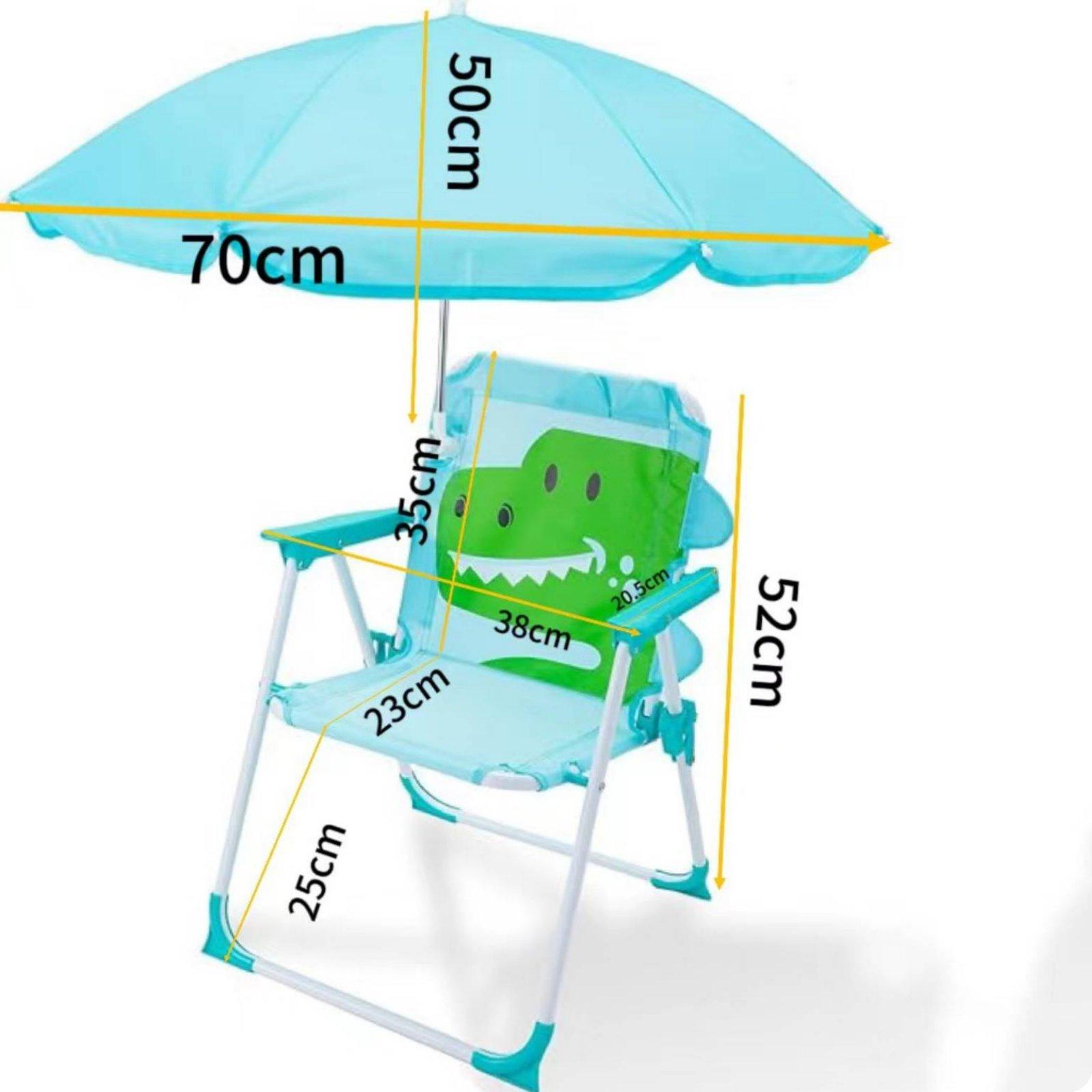 Kids Beach Chair with Umbrella - đánh giá và giá Kids Outdoor Foldable Chair