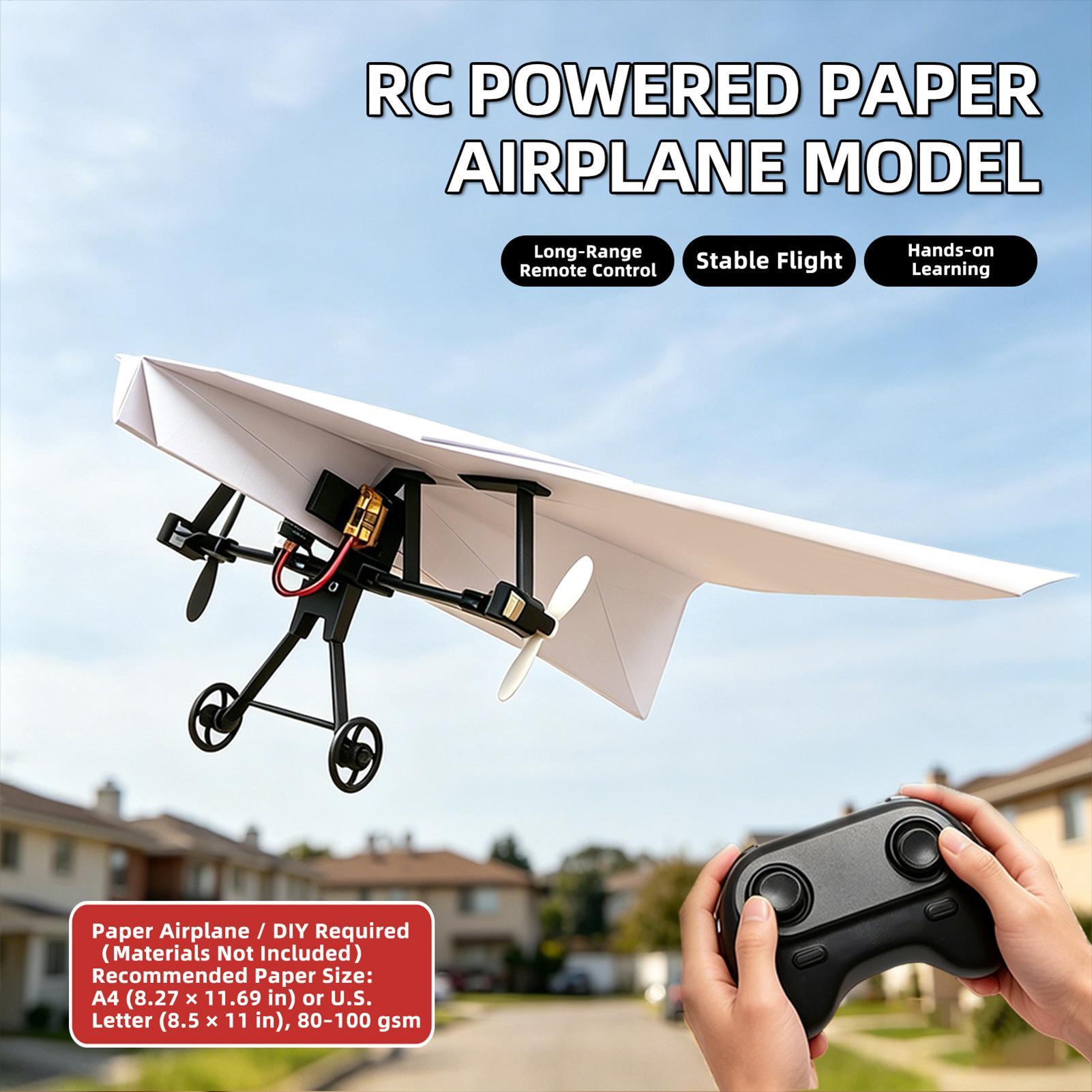 DIY RC Paper Airplane Kit Plan - đánh giá và giá Outdoor Toys For Kids