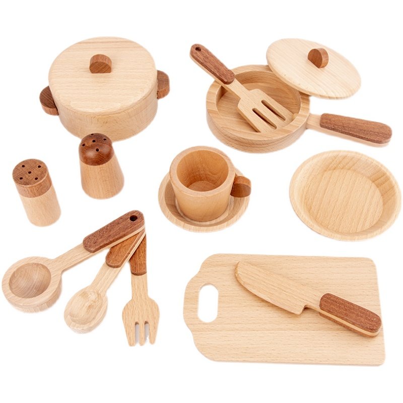Maoduo Toys Beech Wooden Kids  - đánh giá và giá Kids Outdoor Kitchen Accessories