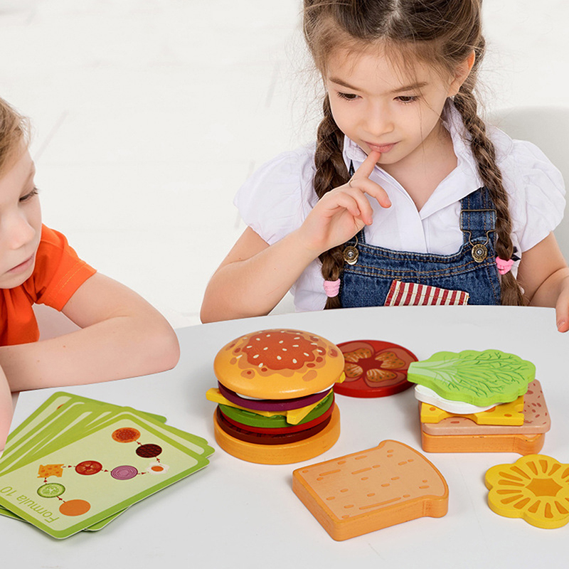 ·NewWooden Hamburg Sandwich St - đánh giá và giá Kids Outdoor Kitchen Accessories