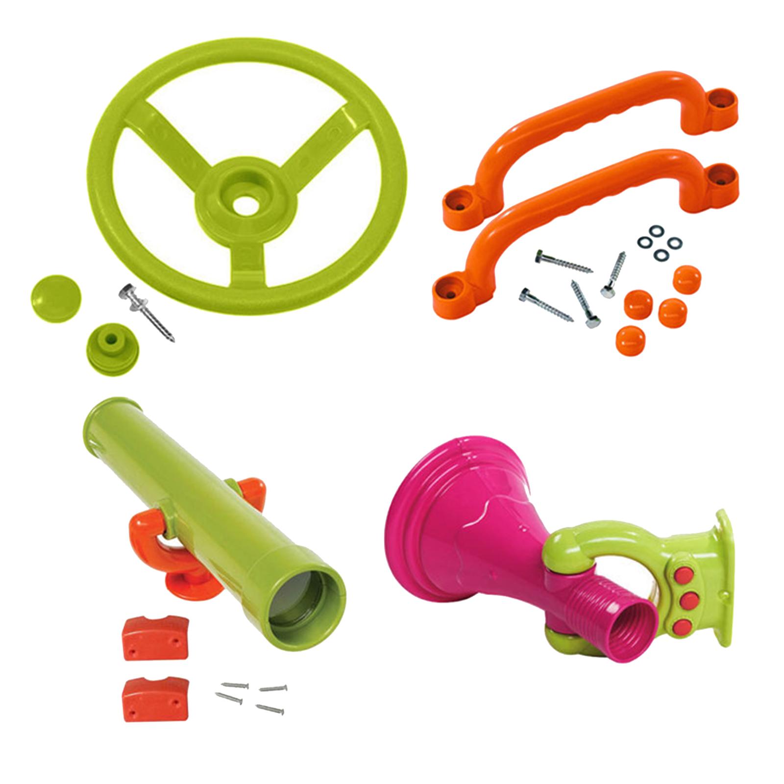 4 Pieces Jungle Gym Kingdom Pl - đánh giá và giá Kids Outdoor Treehouse