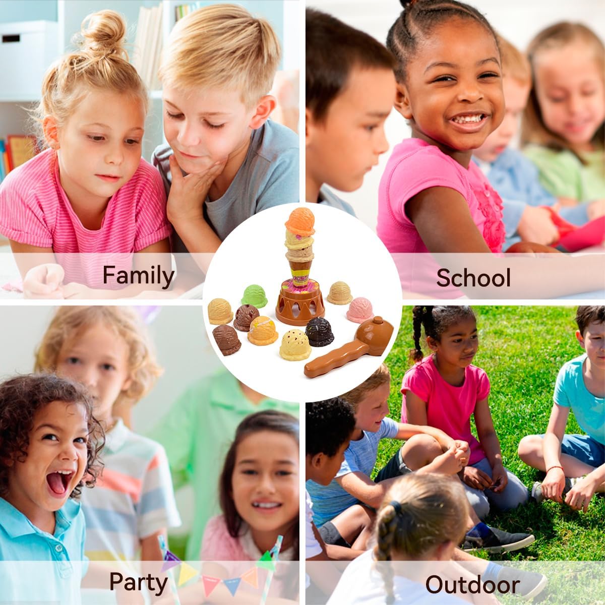 Children's Ice Cream Stacking  - đánh giá và giá Kids Outdoor Kitchen Accessories
