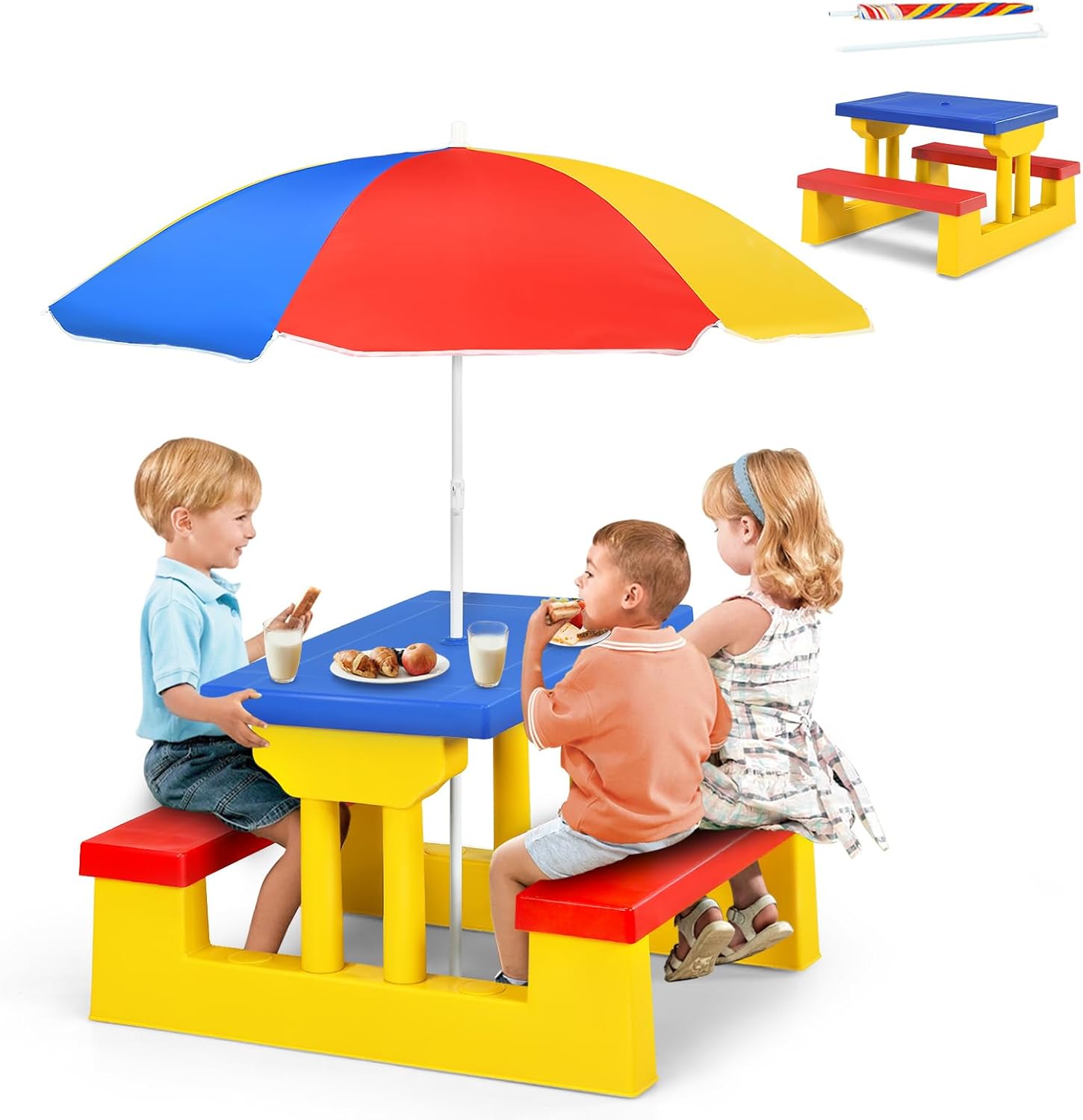 ARMILE Kids Picnic Table, Kids - đánh giá và giá Kids Outdoor Bench Table