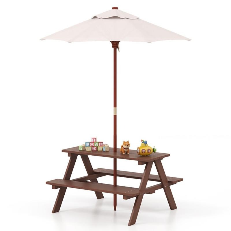 Outdoor 4-Seat Kids Picnic Tab - đánh giá và giá Kids Outdoor Bench Table