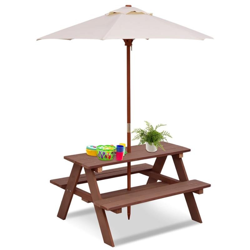 Outdoor 4-Seat Kids Picnic Tab - đánh giá và giá Kids Outdoor Bench Table