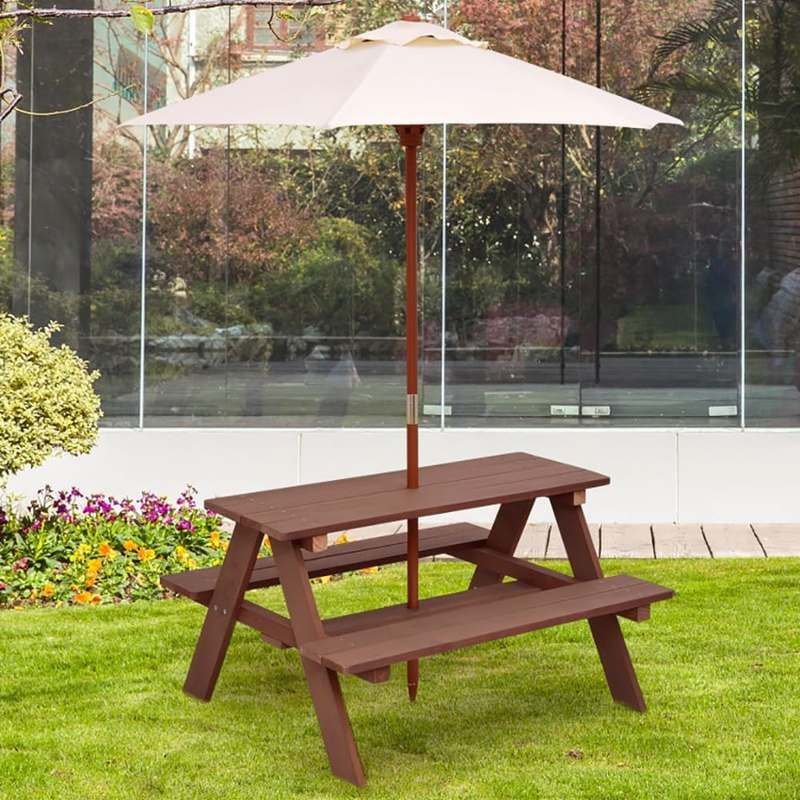 Outdoor 4-Seat Kids Picnic Tab - đánh giá và giá Kids Outdoor Bench Table