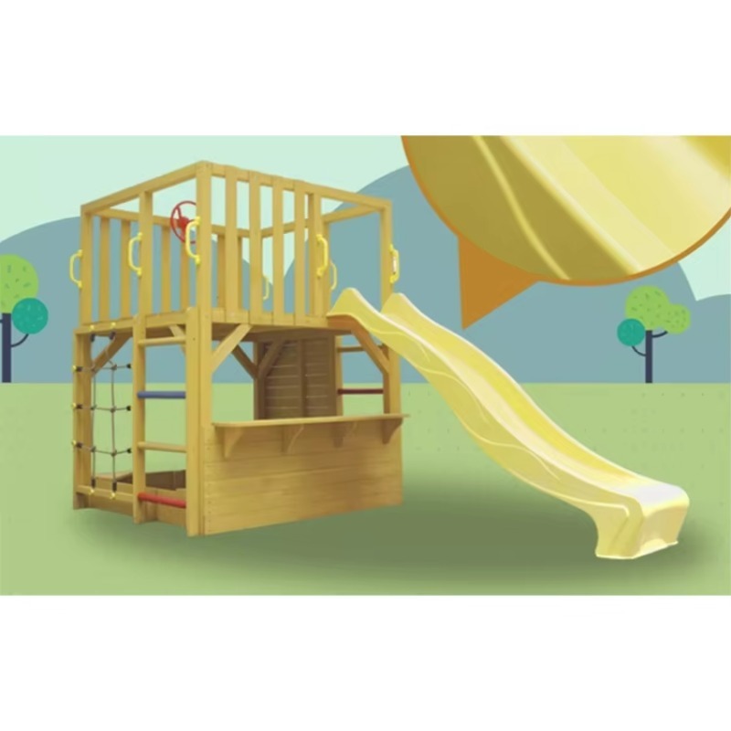 Kids Wooden Outdoor Cubby Hous - đánh giá và giá Kids Outdoor Climbing Wall