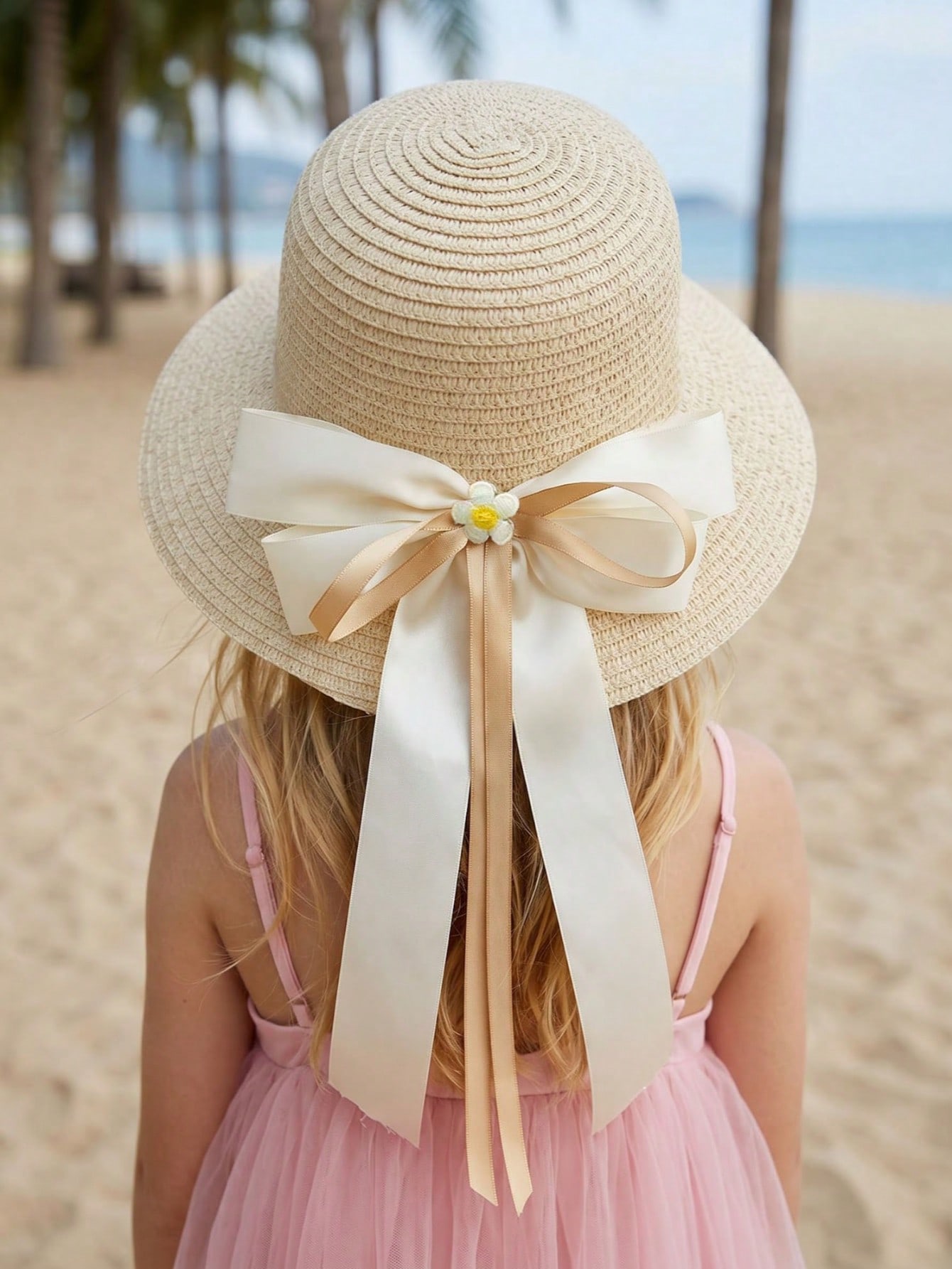 1Pc 3-8Y Girls Coffee Bow Stra - đánh giá và giá Kids Outdoor Hat