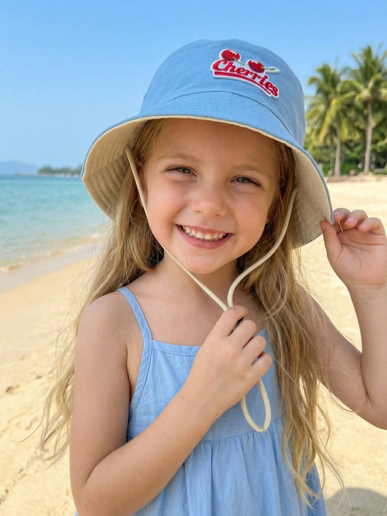 1Pc 2-6Y Kids Red Cherry Fishe - đánh giá và giá Kids Outdoor Hat